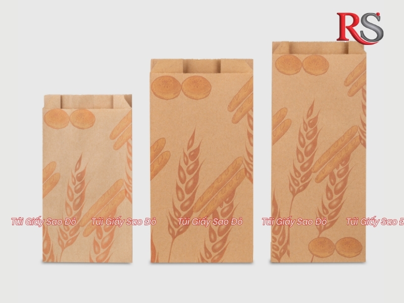 C&aacute;c k&iacute;ch thước của t&uacute;i giấy đựng b&aacute;nh m&igrave;