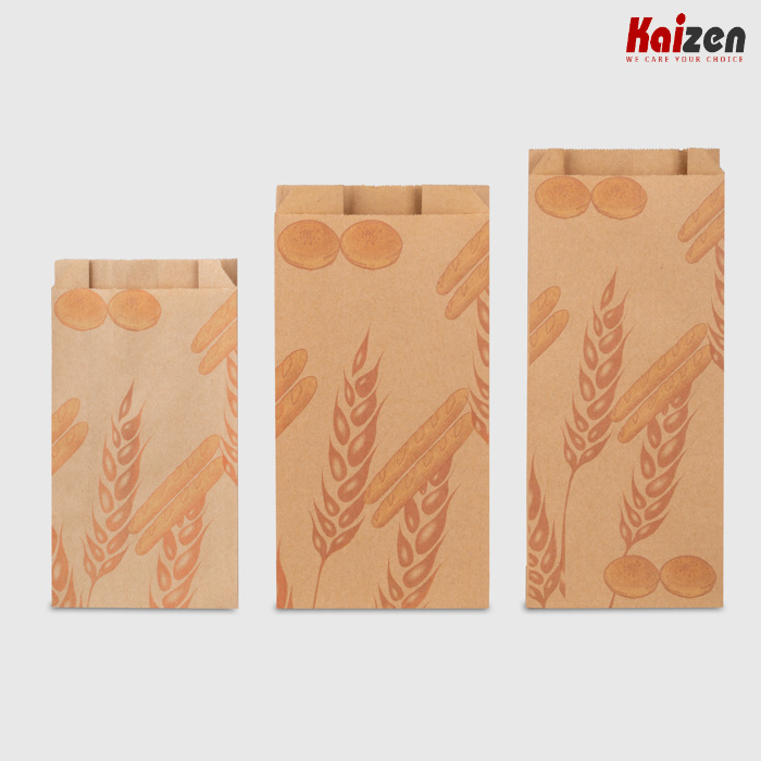 Túi bánh mì in bông lúa mạch