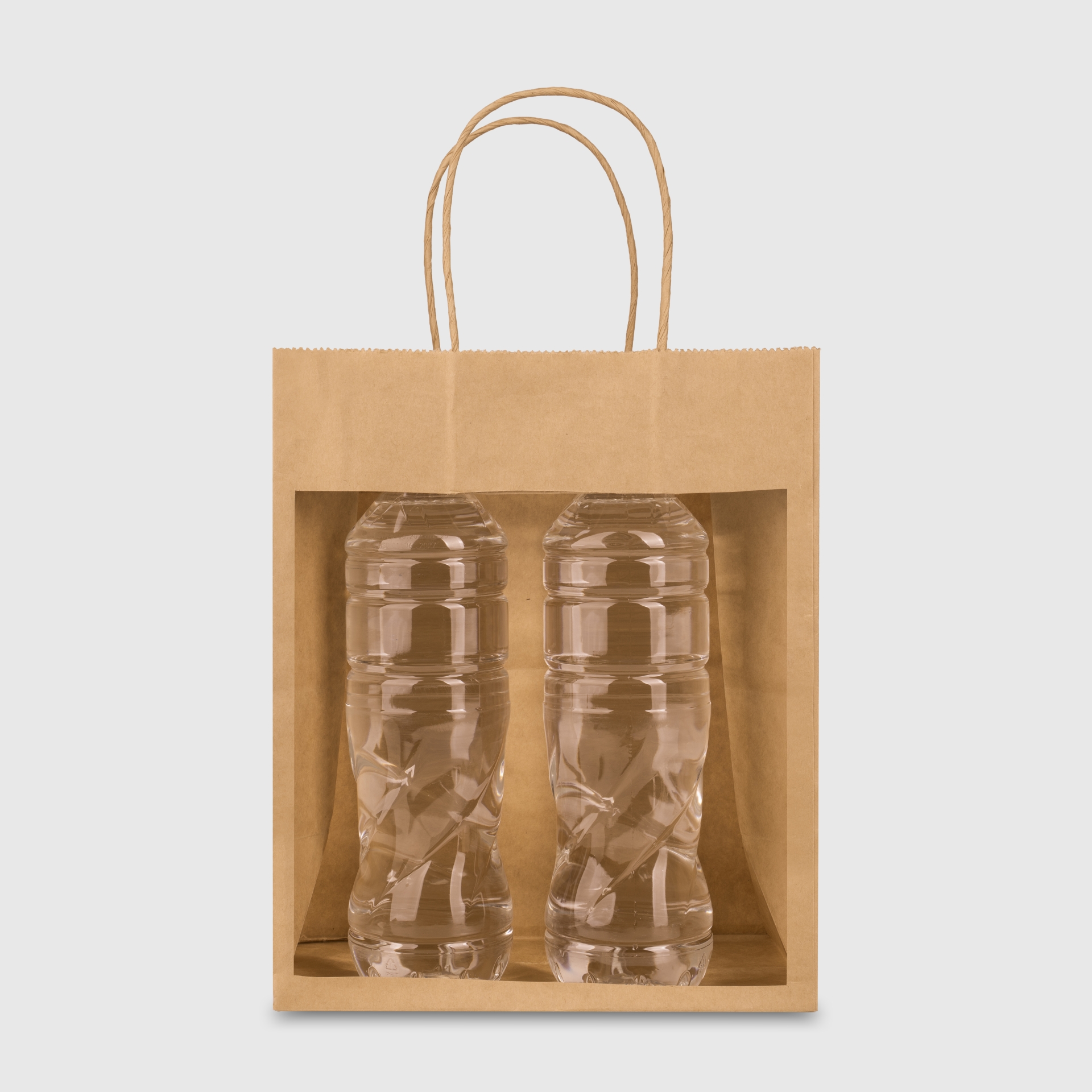 Túi kraft nâu quai xoắn nâu