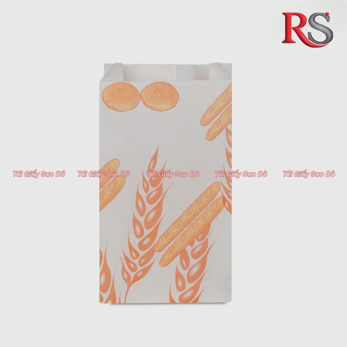 Túi bánh mì in bông lúa mạch