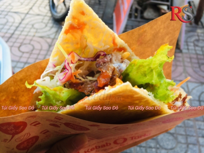 Túi giấy đựng bánh mì tam giác
