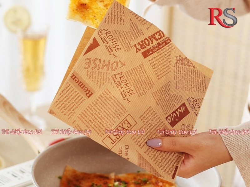 Túi giấy đựng bánh mì tam giác
