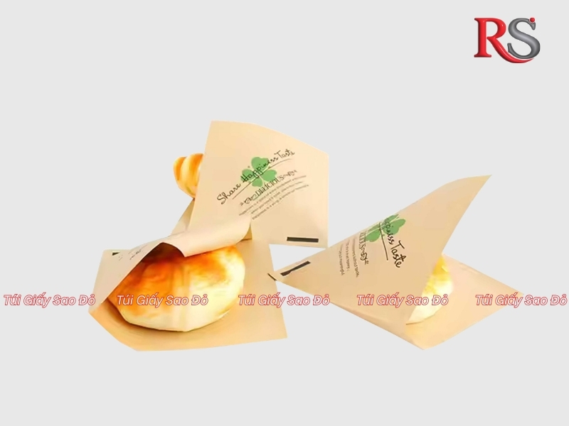 Túi giấy đựng bánh mì tam giác