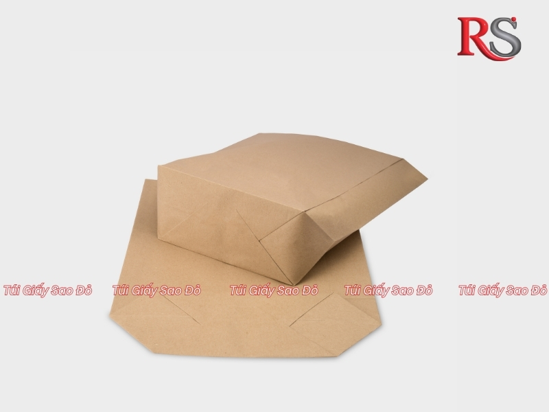 Túi giấy kraft không quai Sao Đỏ