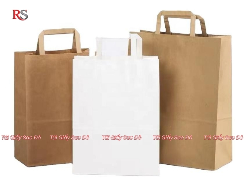 T&uacute;i giấy Kraft quai dẹt ph&ugrave; hợp với những sản phẩm n&agrave;o?