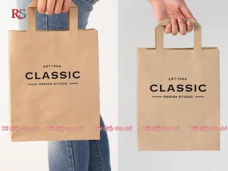 Ưu điểm của t&uacute;i giấy Kraft quai dẹt