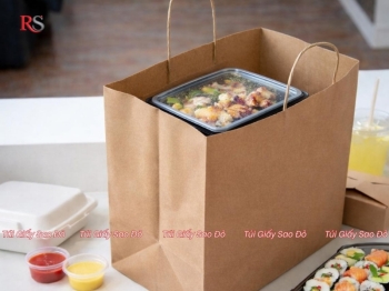 Túi Giấy Cho Nhà Hàng – Bao Bì Tiện Dụng, Nâng Tầm Thương Hiệu