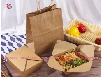 Túi Giấy Đựng Đồ Ăn Mang Về – Giải Pháp Bao Bì Tiện Dụng Cho Nhà Hàng, Quán Ăn