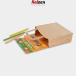 Túi kraft nâu quai dẹt nâu