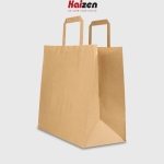 Túi kraft nâu quai dẹt nâu