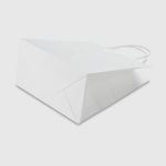 Túi kraft trắng quai xoắn trắng