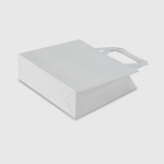 Túi kraft trắng quai dẹt trắng