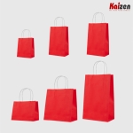 Túi Kraft màu Đỏ quai nhiều màu