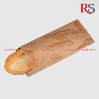 Túi bánh mì in bông lúa mạch
