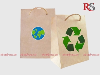 Túi giấy tái chế - giải pháp bao bì thân thiện với môi trường
