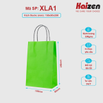 Túi kraft Xanh Lá quai nhiều màu
