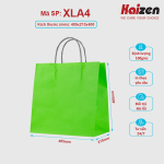 Túi kraft Xanh Lá quai nhiều màu