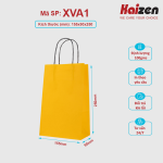 Túi giấy vàng quai nhiều màu