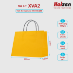 Túi giấy vàng quai nhiều màu